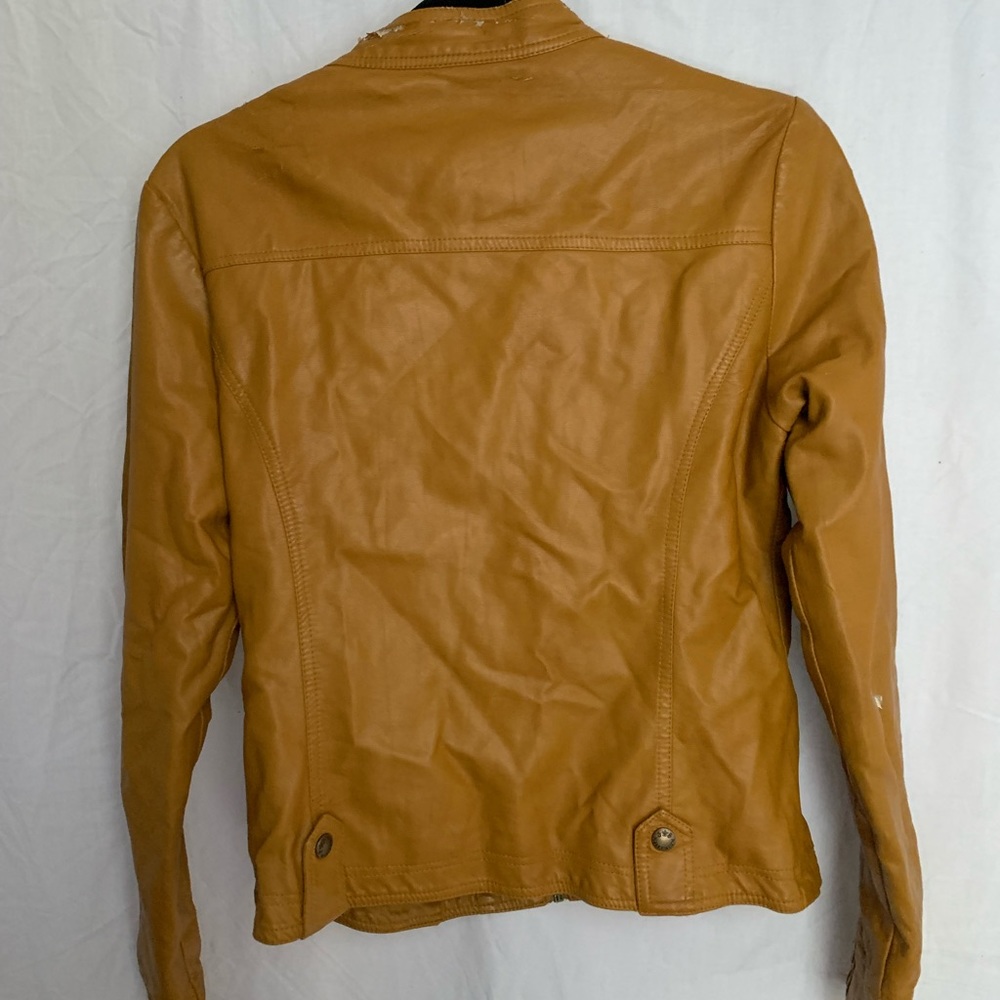 Js Millenium Basic Gold Leather Jacket - image 5